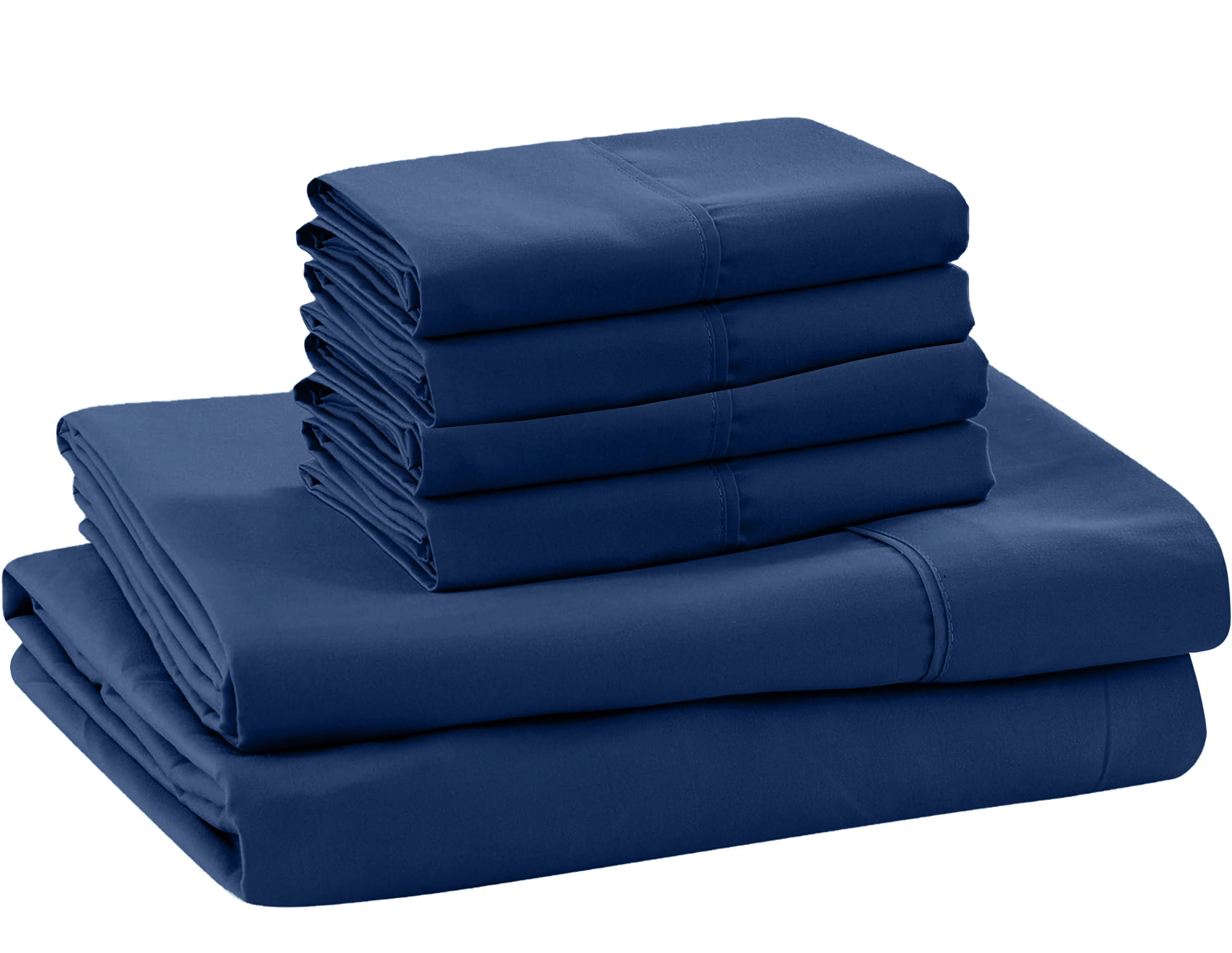 100 Egyptian Cotton, Real 600ThreadCount, 6 PC Sheet Set [1 Fitted