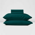 thumbnail image 1 of Real 600 Thread Count, 100% Egyptian Cotton Sheet Set [4 PC- Full-XL Size, Teal Blue Color] Bedsheet Sets, Fit Mattress upto 10" Deep Pocket, Soft Silky Satin Weave Breathable, 1 of 8