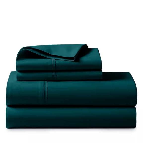 ABORN 700 Thread Count 100% Giza Egyptian Cotton 4 PC Bedsheet 28" Deep Pocket Teal Blue RV King
