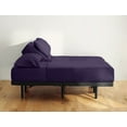 thumbnail image 1 of ABORN 700 Thread Count Egyptian Cotton 4 PC Adult Bedsheet 12" Pocket 28" SplitHead Queen Plum, 1 of 1