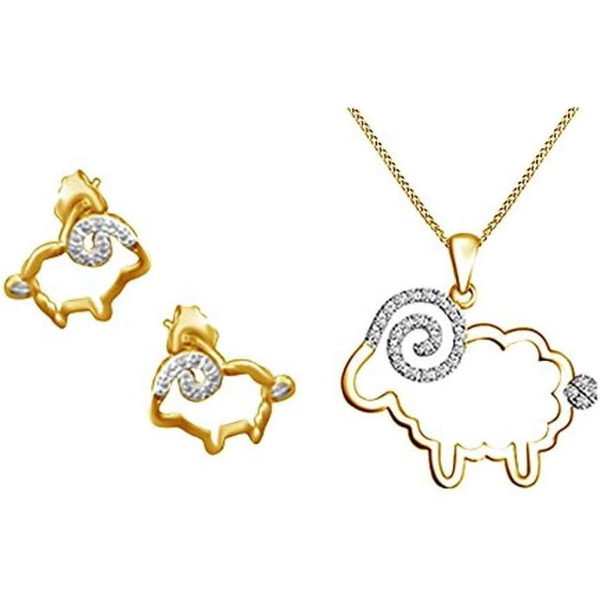 925 Sterling Silver Yellow Daisy Flower Jewelry Set - Earrings & Pendant Necklace For Women
