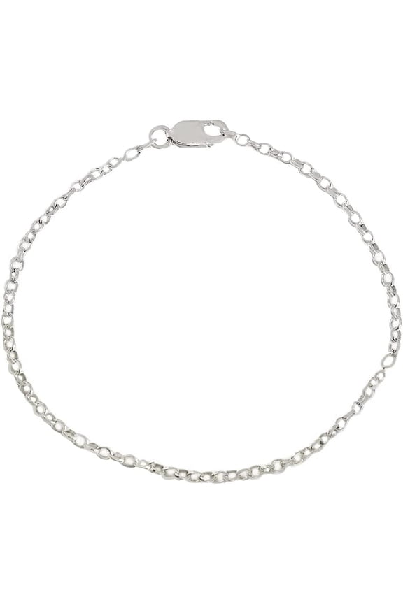 Real 925 Sterling Silver Dainty Chain Bracelets- Great for Stacking Or Alone for Eveyrday Wear- Made In Italy