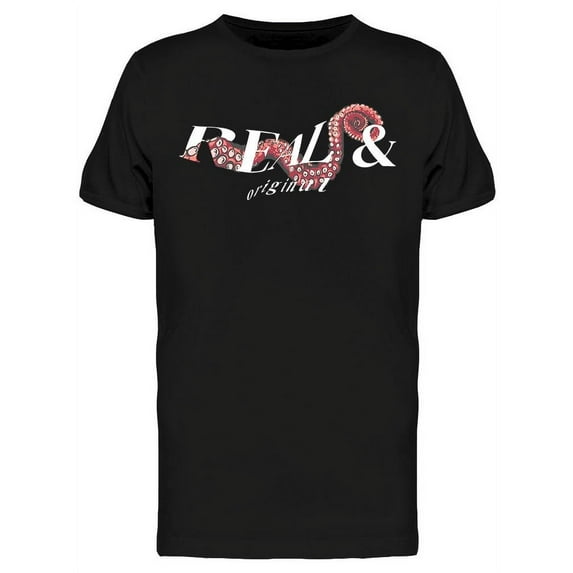Real And Original Slogan T-Shirt Men -Image by Shutterstock, Male Large