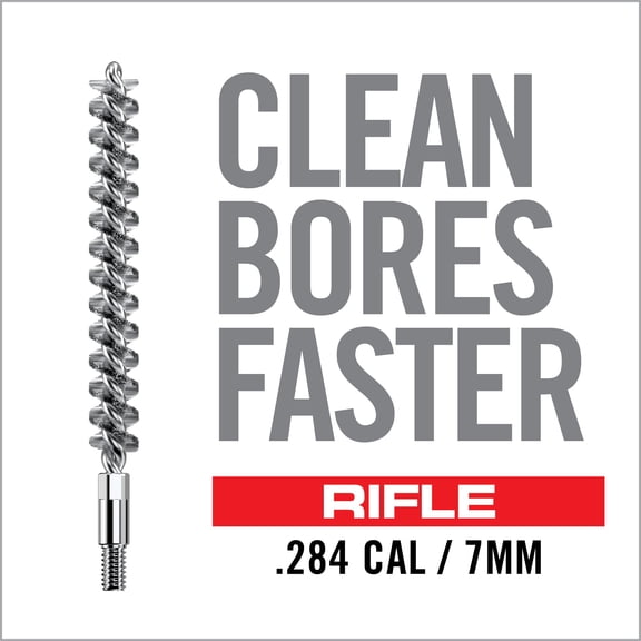 Real Avid AVBMSB7MM Bore-Max Speed Brush 7mm/284 Cal Rifle Firearm 8-32" Thread Bronze Bristles