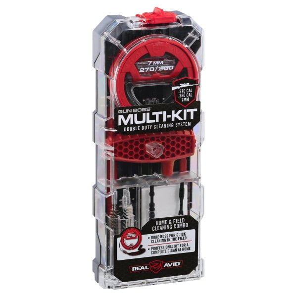 Real Avid Gun Boss Cleaning Multi-Kit- Double Duty Cleaning System for .270cal/.280cal/7mm
