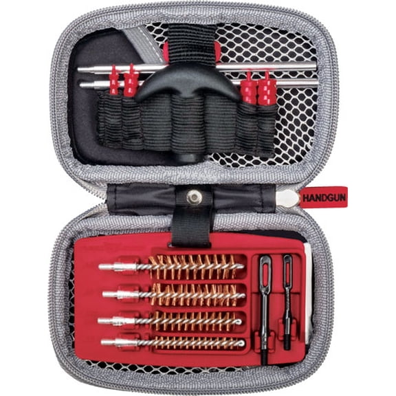 Real Avid Gun Boss Premium .22-.45 Caliber Handgun Cleaning Kit, Rugged Weather-Resistant Case