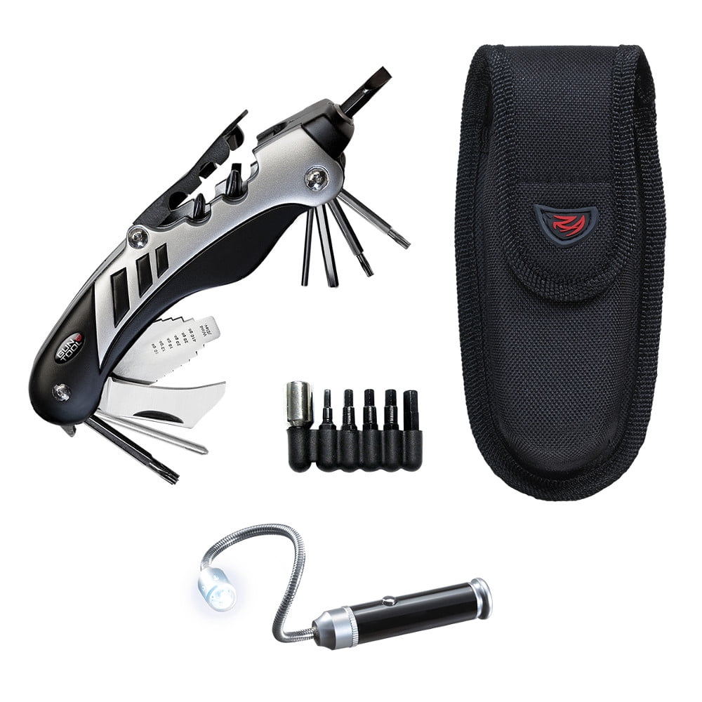 Revolver Multi Tools Real Avid Gun Tool Plus - 18-In-1 Gun Multitool With Sheath, Bits, And ...