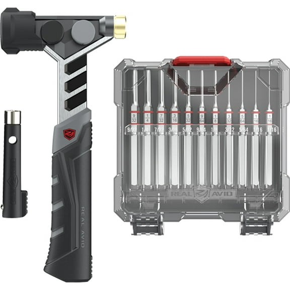 Real Avid Armorer's Master Set Hammer And Accu-punch Standard, 11 Pc