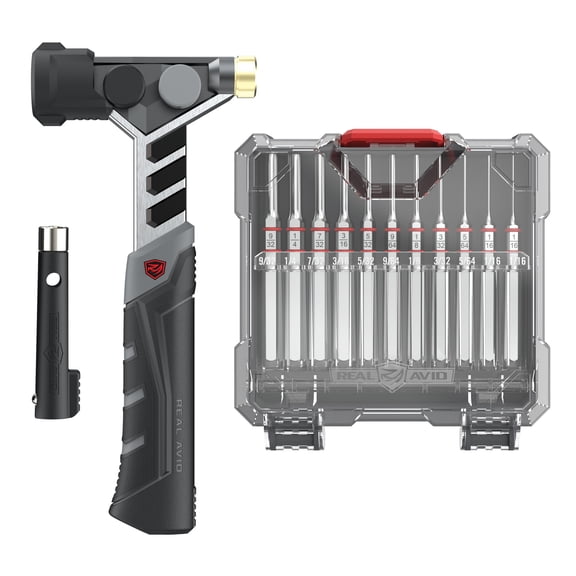 Real Avid Armorer's Master Set Hammer And Accu-punch Standard, 11 Pc
