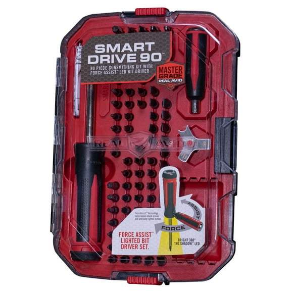Real Avid Smart Drive 90 Gunsmithing Driver Set with Magnetic Bit Holder and LED Light