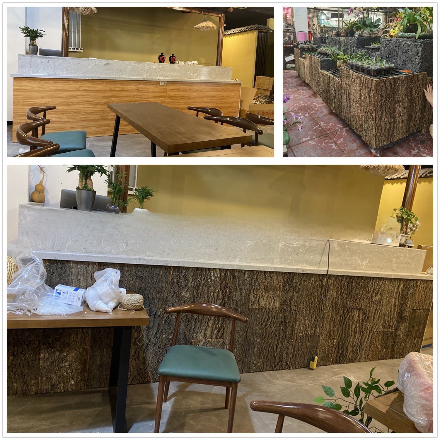 BESPORTBLE 4Pcs Cork Bark Background: Vivarium Cork Background Reptile