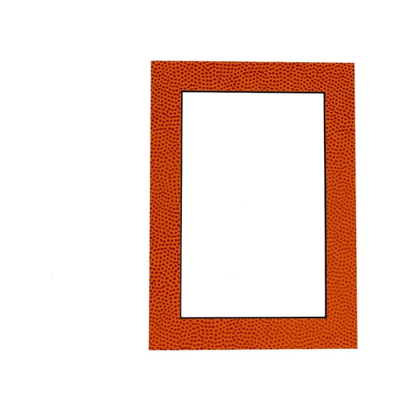 Real Basketball Texture Photo Mat 11x14 for 8x10 Photos - Fits 11x14 Frame