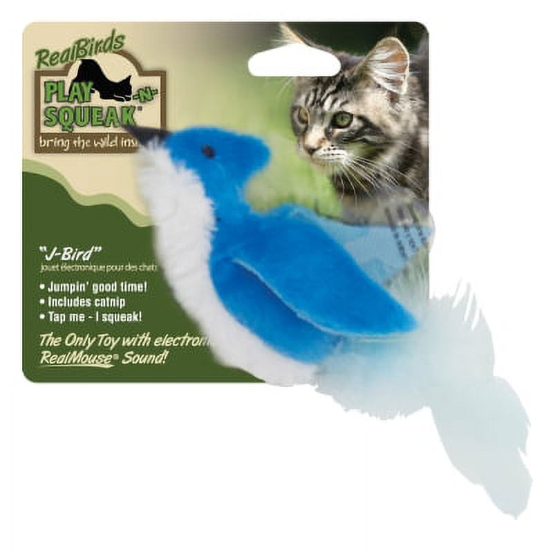 Blue bird shop cat toy