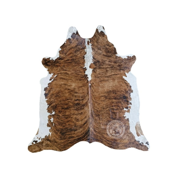 Real Brindle Cowhide Rug - Size 6x7-8'