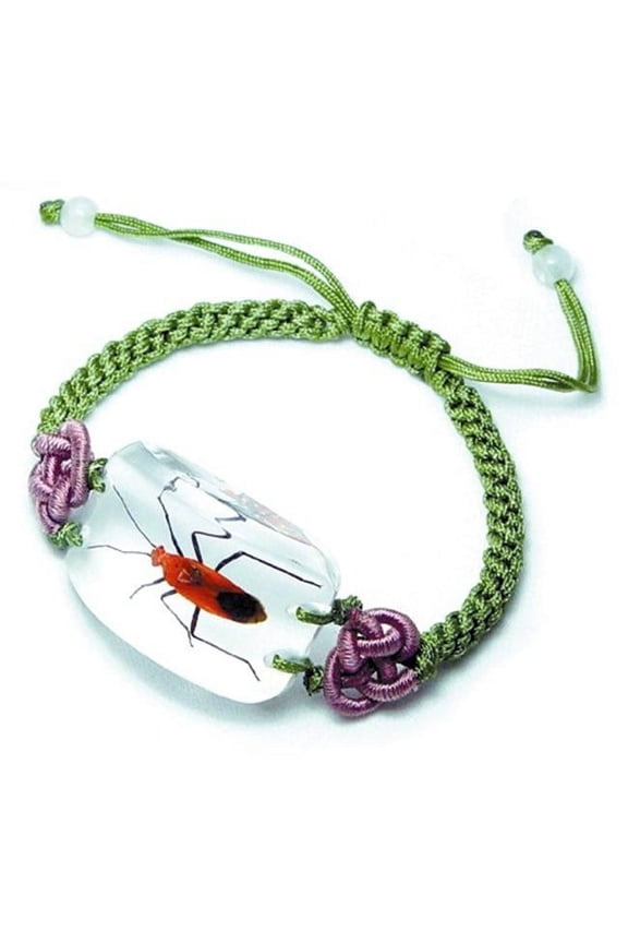 Real Bug Bracelet-Scarlet Plant Bug