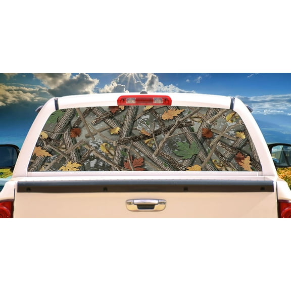 Real Camo Rear Window Graphic | HD Truck & Car Back Window Graphic SignMission