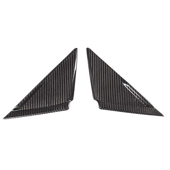 Real Carbon Fiber Car Styling A-Pillar Sticker Front Window Triangle Cover Trim For Nissan GTR R35 2008-2016