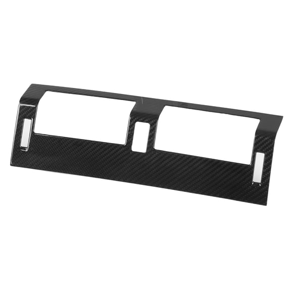 Real Carbon Fiber Central Console Air Vent Cover Frame Trim Decoration for Land Rover Defender 110 130 2020 Auto Interior Modification Protection Dashboard Trim Strip 1 Piece