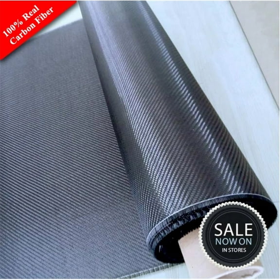 Real Carbon Fiber Cloth 3K 2X2 Twill Weave Honeycomb Hybrid Fabric 12'' x 60''