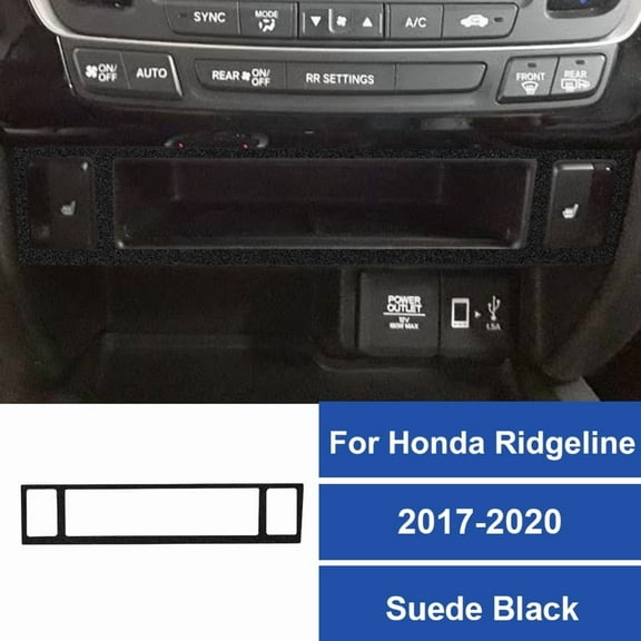 Real Carbon Fiber For Honda Ridgeline 2017-2020 Car Center Console Seat Heating Button Frame Sticker Car Interior Accessories.