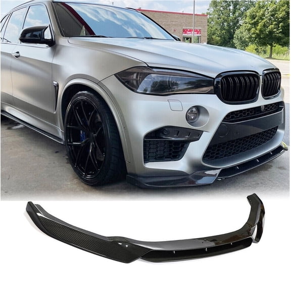 Real Carbon Fiber Front Bumper Lip For BMW X5M F85 X6M F86 2014-2018 Chin Spoiler Splitter Protector