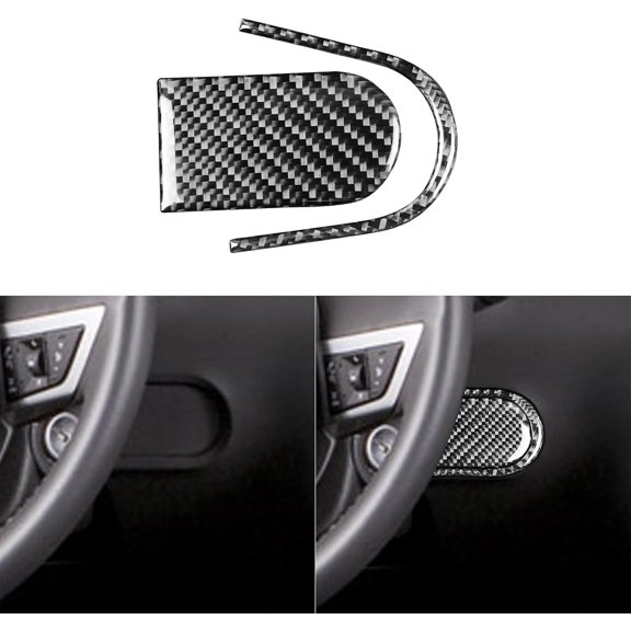 Real Carbon Fiber Interior Trim Compatible with Chevy/Chevrolet Camaro 2010 2011 Car Co-Pilot Side Glove Box Handle Sticker Storage Box Decal Accessories Decoration Black