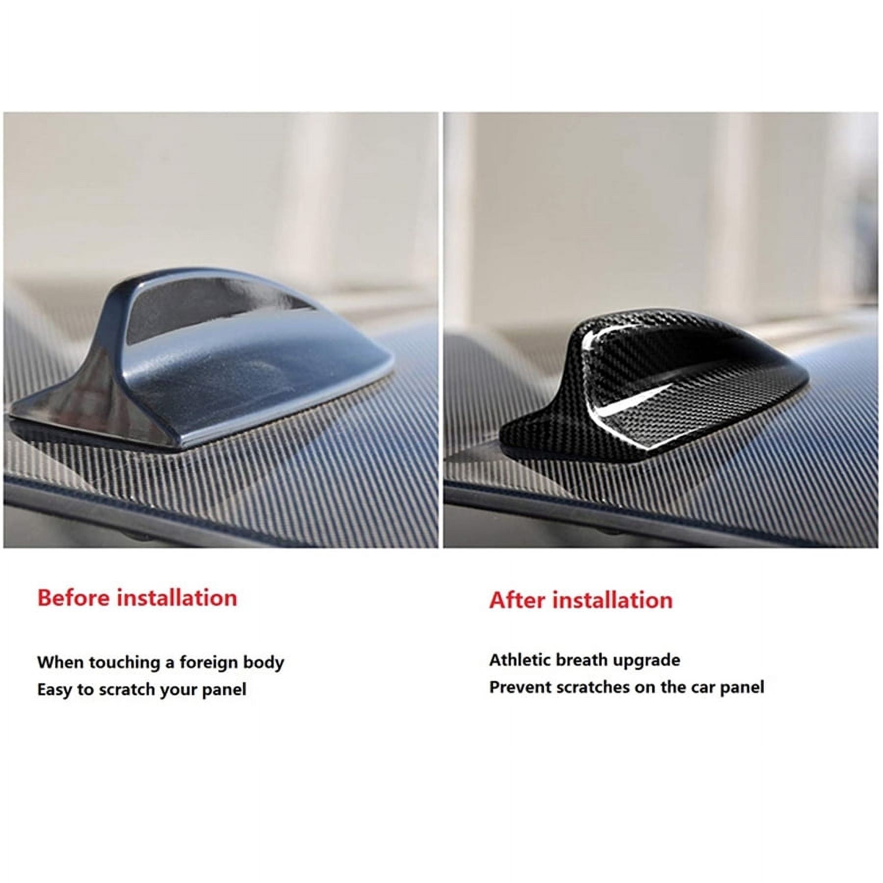 Real Carbon Fiber Shark Fin Add-on Antenna Cover For BMW E90 E91 E92 3 ...