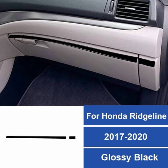 Real Carbon Fiber Sticker For Honda Ridgeline 2017-2020 Car Co-pilot Panel Decoration Strip Sticker Car Interior Accessories.