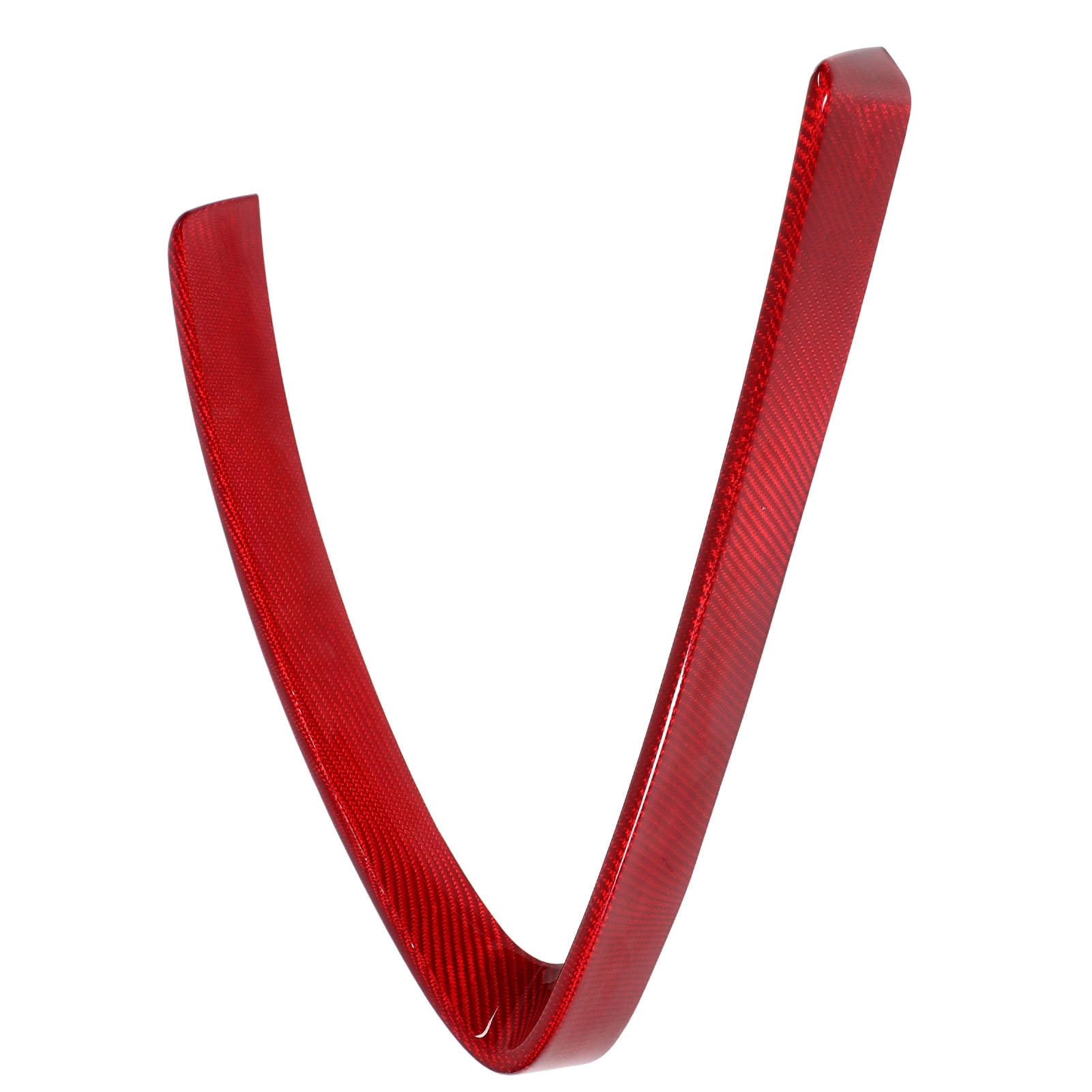 Real Carbon Fiber V Shape Front Bumper Grill Trim Replacement for Alfa