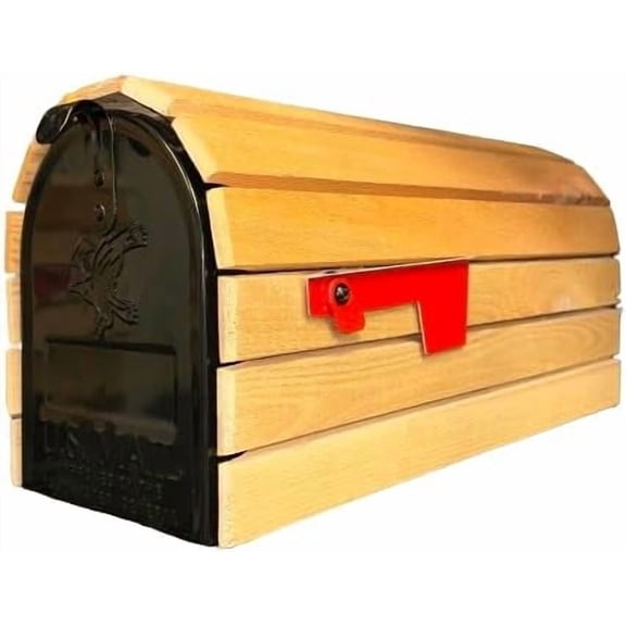Real Cedar, Heavy-Duty (3/4 Inch Thick Slats) Cedar-Wrapped Mailbox - (This is 1 of 3 Different Cedar-Wrapped mailboxes That we Manufacture)$$Tools & Hardware Other