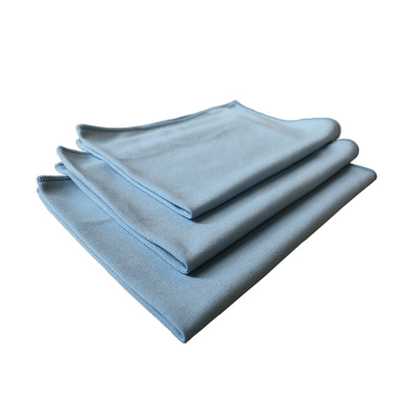 Real Clean 16x16 Premium Microfiber Blue Window Glass Cleaning Towel Cloths for Home Auto Office Electronics Streak Free and No Lint Left Behind
