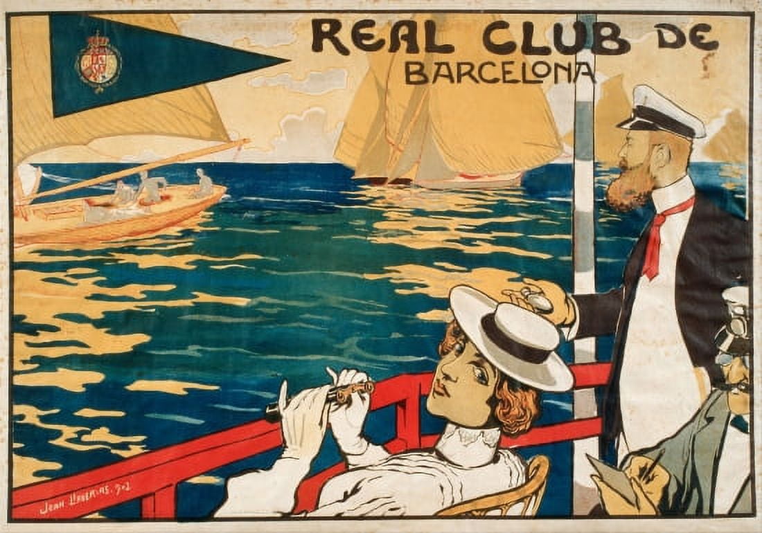 Real Club De Barcelona 1902 Canvas Art - (24 x 36)