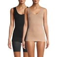 thumbnail image 1 of Real Comfort Lucy 2-Pack Seamless Basic Shaping Camisole Tank, 1 of 11