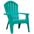 thumbnail image 1 of Real Comfort Outdoor Resin Stackable Adirondack Chair, Teal, 1 of 7