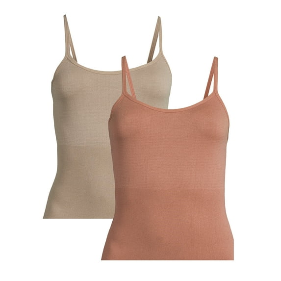Real Comfort Women's Linda Seamless Shaping Camisole, 2-Pack