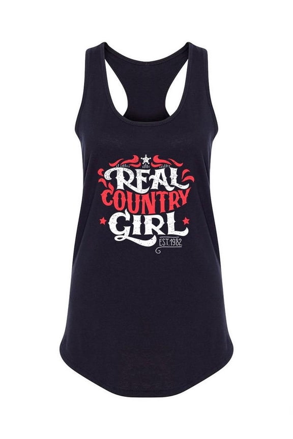 Real Country Girl Tank Women -Image by Shutterstock, Female Large