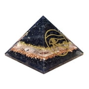 Real Crystal Larimar Orgonite Pyramid Crystal Point, Pyramid for Gift, Healing Crystals, Chakra Meditation, Crown Chakra, Reiki Healing Metaphysical Gift