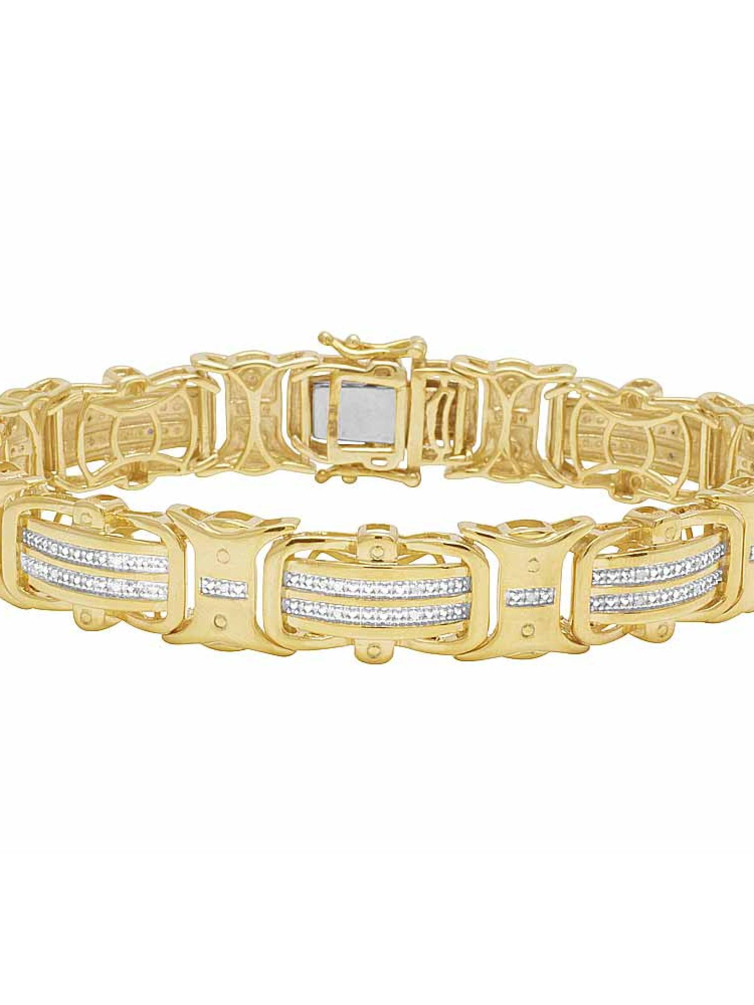 14k Gold Two Tone Diamond Miami Cuban Bracelet 11 Ctw – Avianne Jewelers