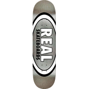 Real Easy Riders Oval Skateboard Deck 8.25 Metallic Silver