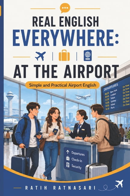 Real English Everywhere: AT THE AIRPORT: Simple and Practical Airport English, (Paperback)