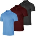 thumbnail image 1 of Real Essentials 3 & 4 Pack: Men's Cotton Pique Short Sleeve Polo Shirt - Performance Polo (Available In Big & Tall), 1 of 6