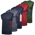 thumbnail image 1 of Real Essentials 3 & 5 Pack: Men's Dry-Fit Active Muscle Tank Top - Standard and Big & Tall Sizes (S-5XLT), 1 of 7