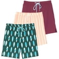thumbnail image 1 of Real Essentials 3 Pack: Boys' 2 in 1 Swim Trunks with Compression Boxer Liner Stretch Beach Board Shorts Quick Dry (Age 4-18), 1 of 6