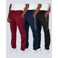 thumbnail image 2 of Real Essentials Boys' 3-Pack Sweatpants - Athletic Track Pants With Drawstring & Open Bottom 2 of 10