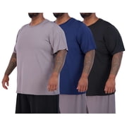 Real Essentials 3 Pack Men s Big & Tall Tech Stretch Short-Sleeve Dry-Fit T-Shirt 3XT-5XT