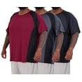 thumbnail image 1 of Real Essentials 3 Pack: Men’s Big & Tall Tech Stretch Short-Sleeve Dry-Fit T-Shirt (3XT-5XT), 1 of 5