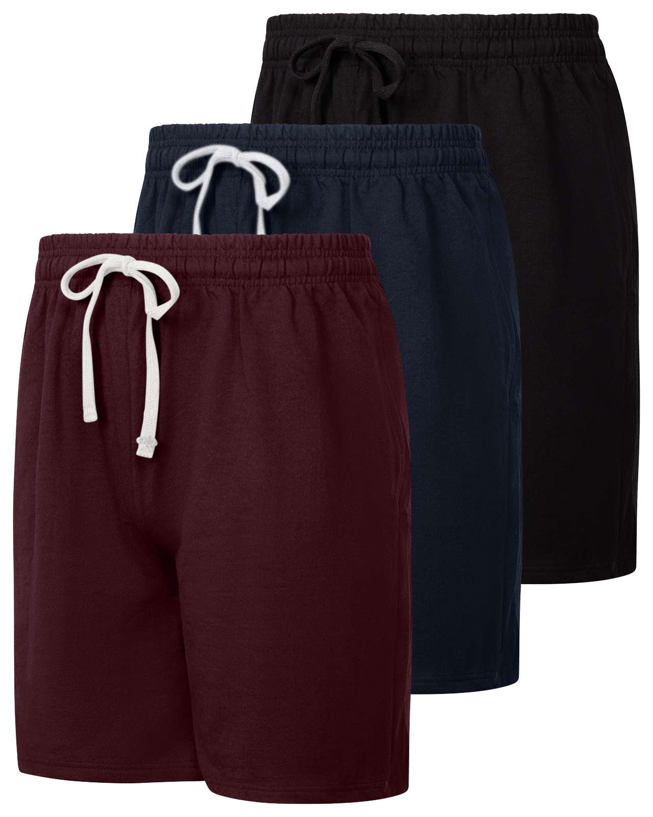 Real Essentials Women's 3-Pack Lounge Shorts - Athletic Sweat Shorts With Pockets, Plus Size Available - View #10