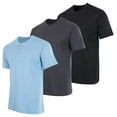 thumbnail image 1 of Real Essentials 3 Pack: Men's Cotton Short & Long Sleeve Henley T-Shirt Performance Activewear (Available In Big & Tall), 1 of 7