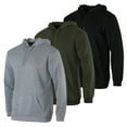 thumbnail image 1 of Real Essentials 3 Pack: Men's Fleece Pullover Hoodie - Long Sleeve Hooded Sweatshirt Pockets (Available in Big & Tall), 1 of 5