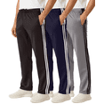 thumbnail image 1 of Real Essentials 3 Pack: Men's Mesh Open Bottom Sweatpants Gym Active Athletic Workout Casual Pants with Pockets (Big & Tall), 1 of 3